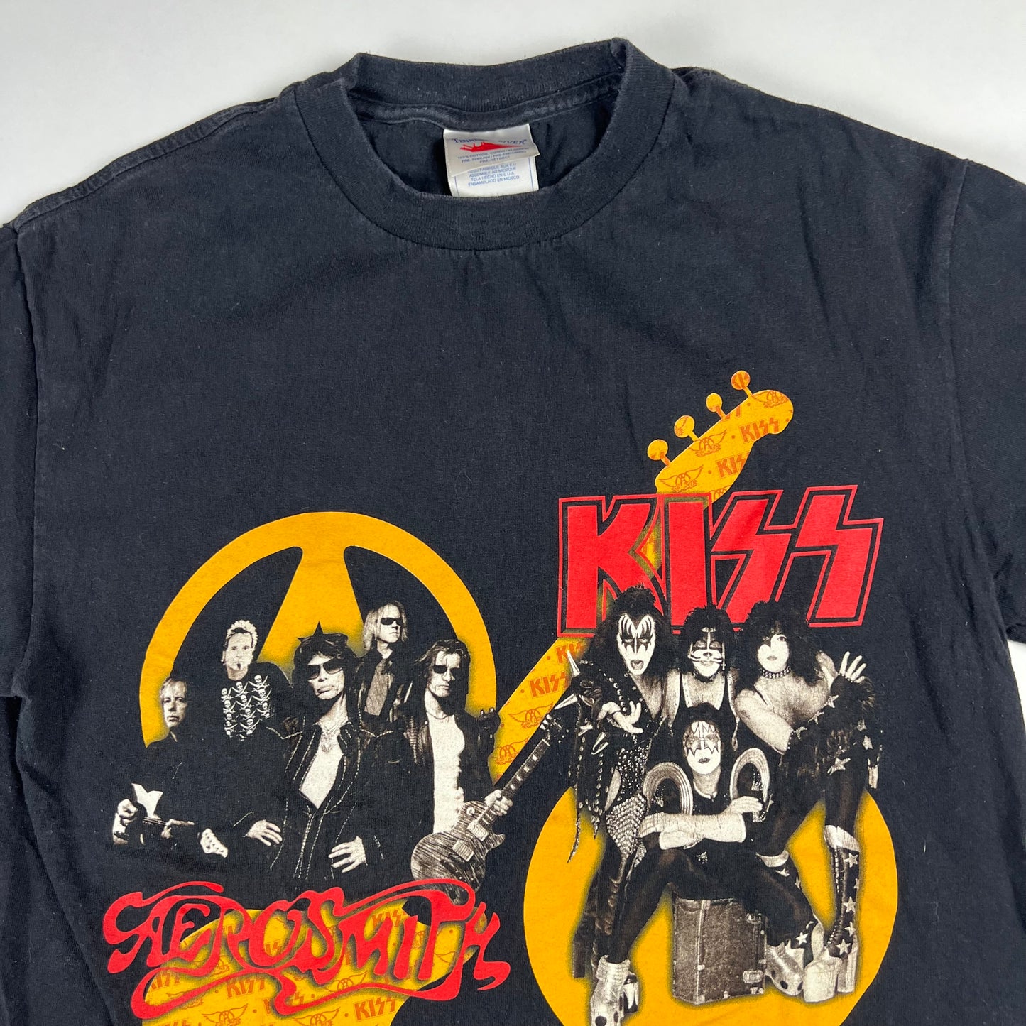 Vintage 2003 Kiss Aerosmith Shirt Medium