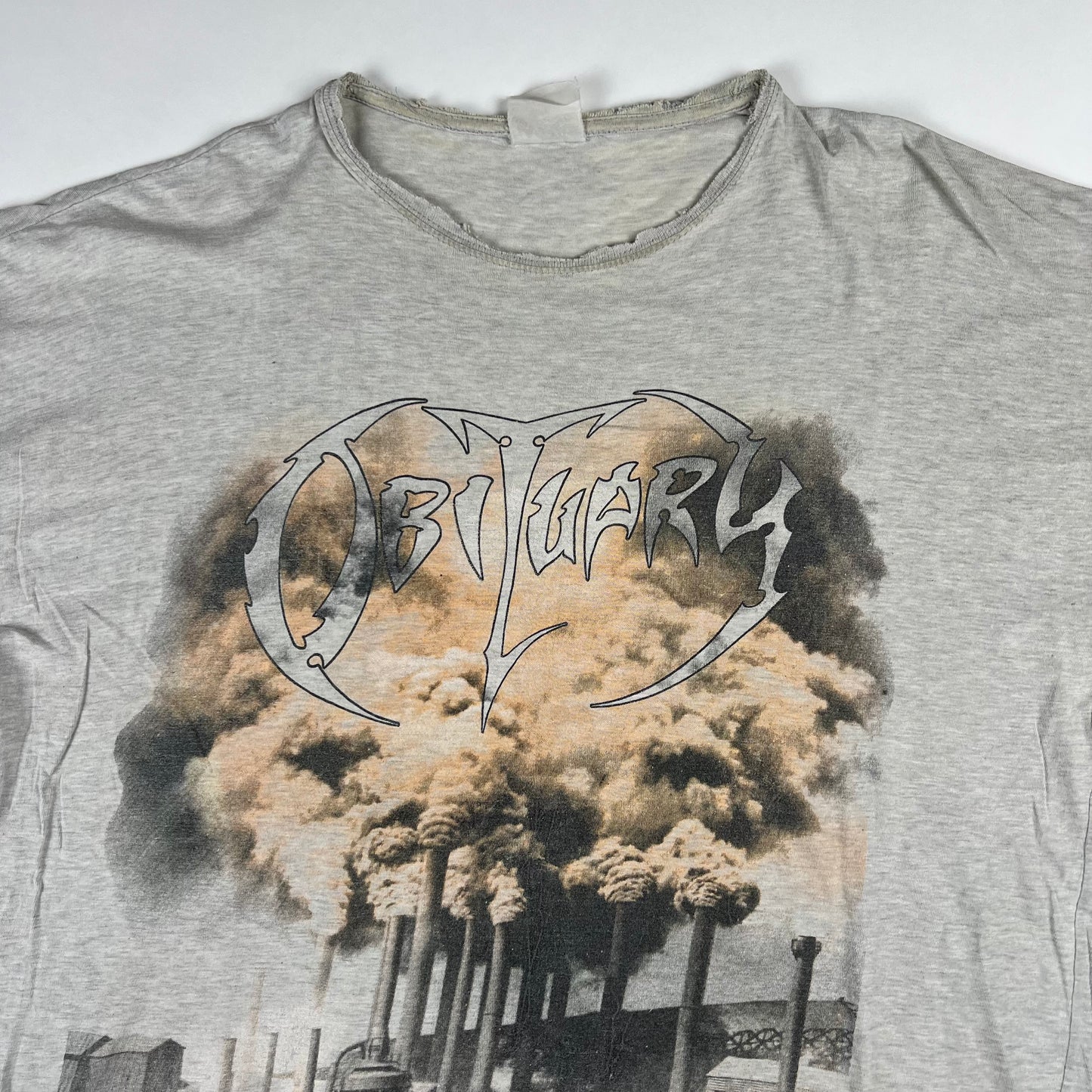 Vintage 1994 Obituary Shirt Large World Demise