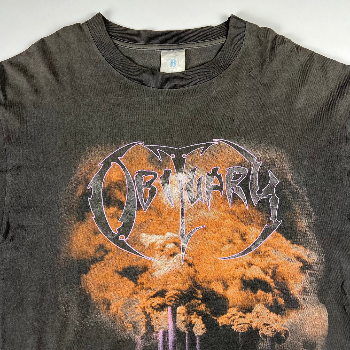 Vintage 1994 Obituary Long Sleeve Shirt Large World Demise