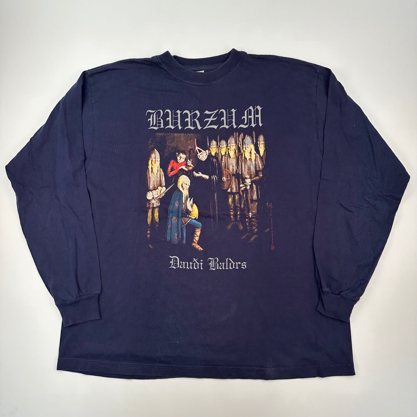 Vintage 1997 Burzum Long Sleeve Shirt XL Dauði Baldrs