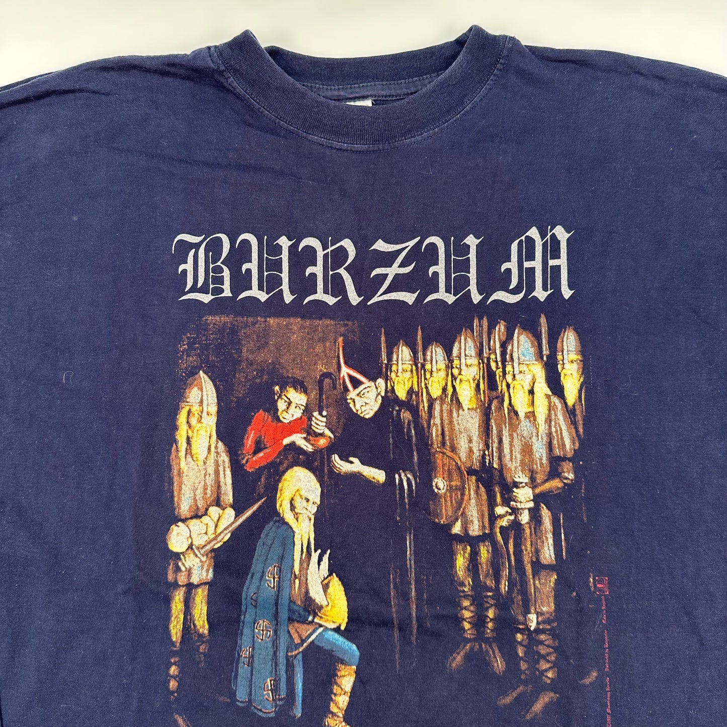 Vintage 1997 Burzum Long Sleeve Shirt XL Dauði Baldrs