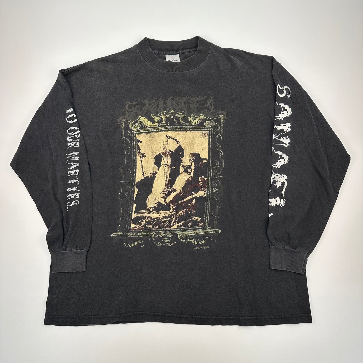 Vintage 1994 Samael Long Sleeve Shirt XL To Our Martyrs