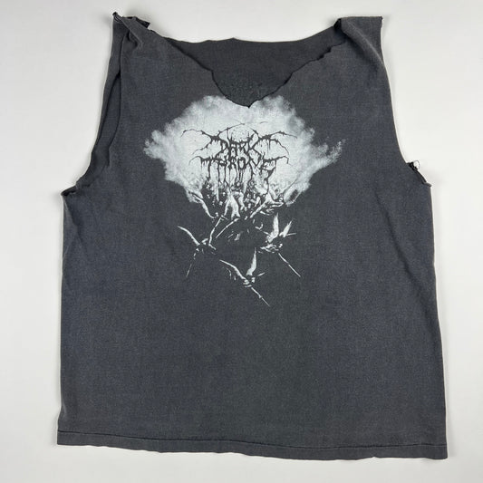 Vintage 90s Dark Throne Sleeveless Shirt Medium Sardonic Wrath