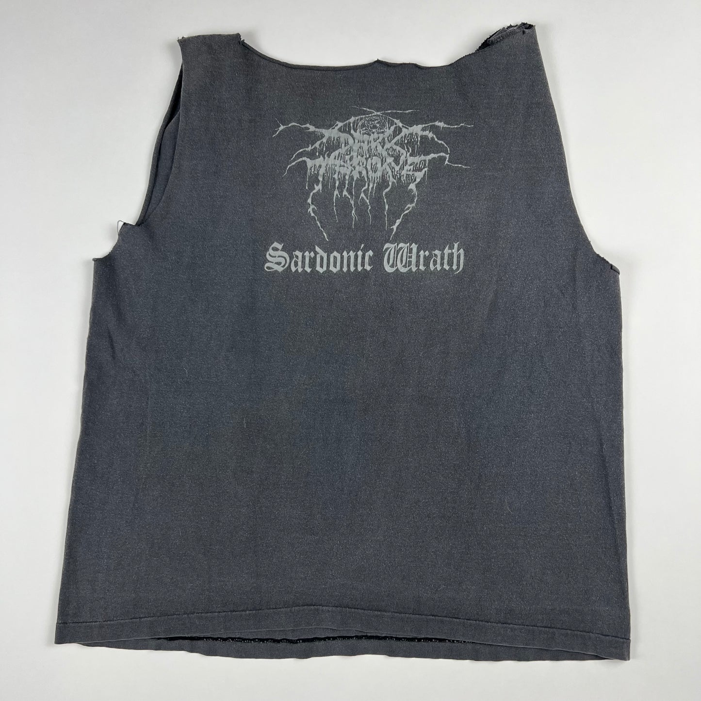 Vintage 90s Dark Throne Sleeveless Shirt Medium Sardonic Wrath