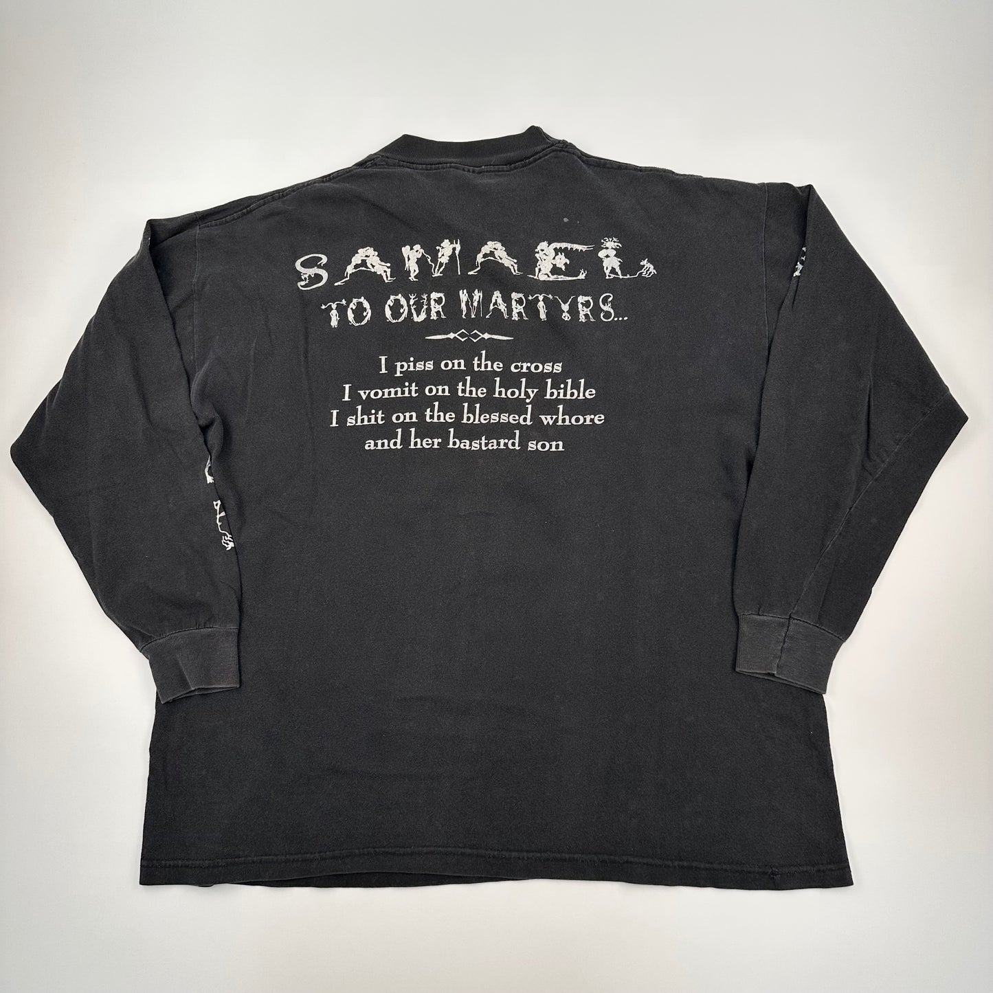 Vintage 1994 Samael Long Sleeve Shirt XL To Our Martyrs