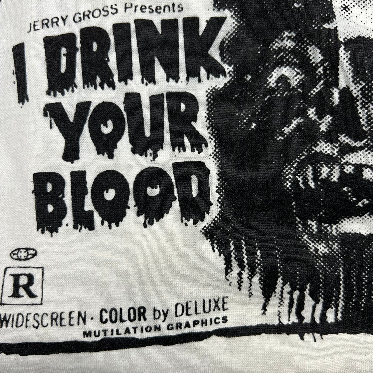 Vintage 80s I Drink Your Blood I Eat Your Skin Shirt Medium Mutilation Graphics