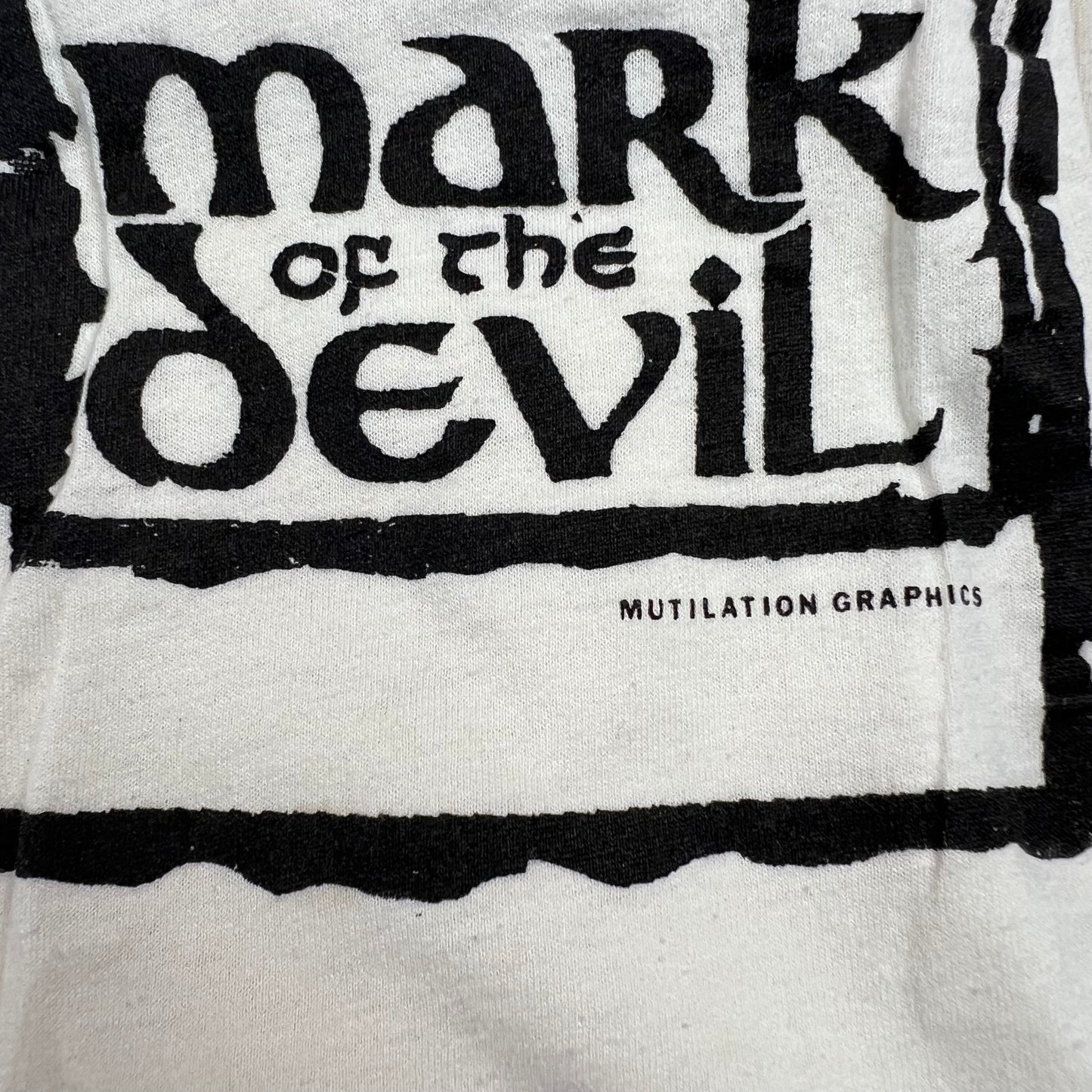 Vintage 80s Mark Of The Devil Shirt Medium Mutilation Graphics