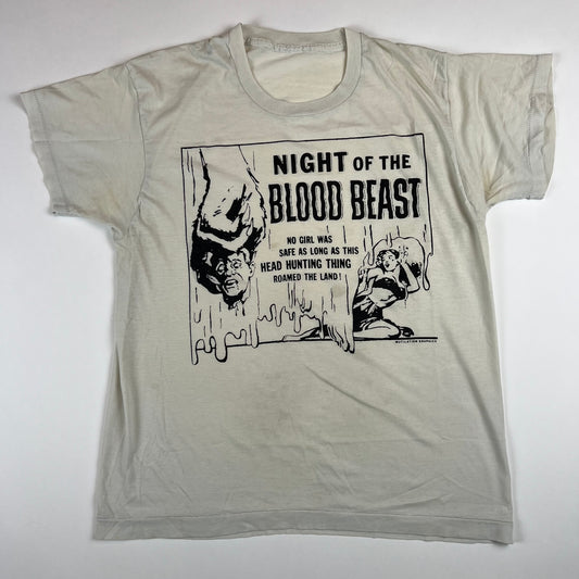 Vintage 80s Night Of The Blood Beast Shirt Large Mutilation Graphics