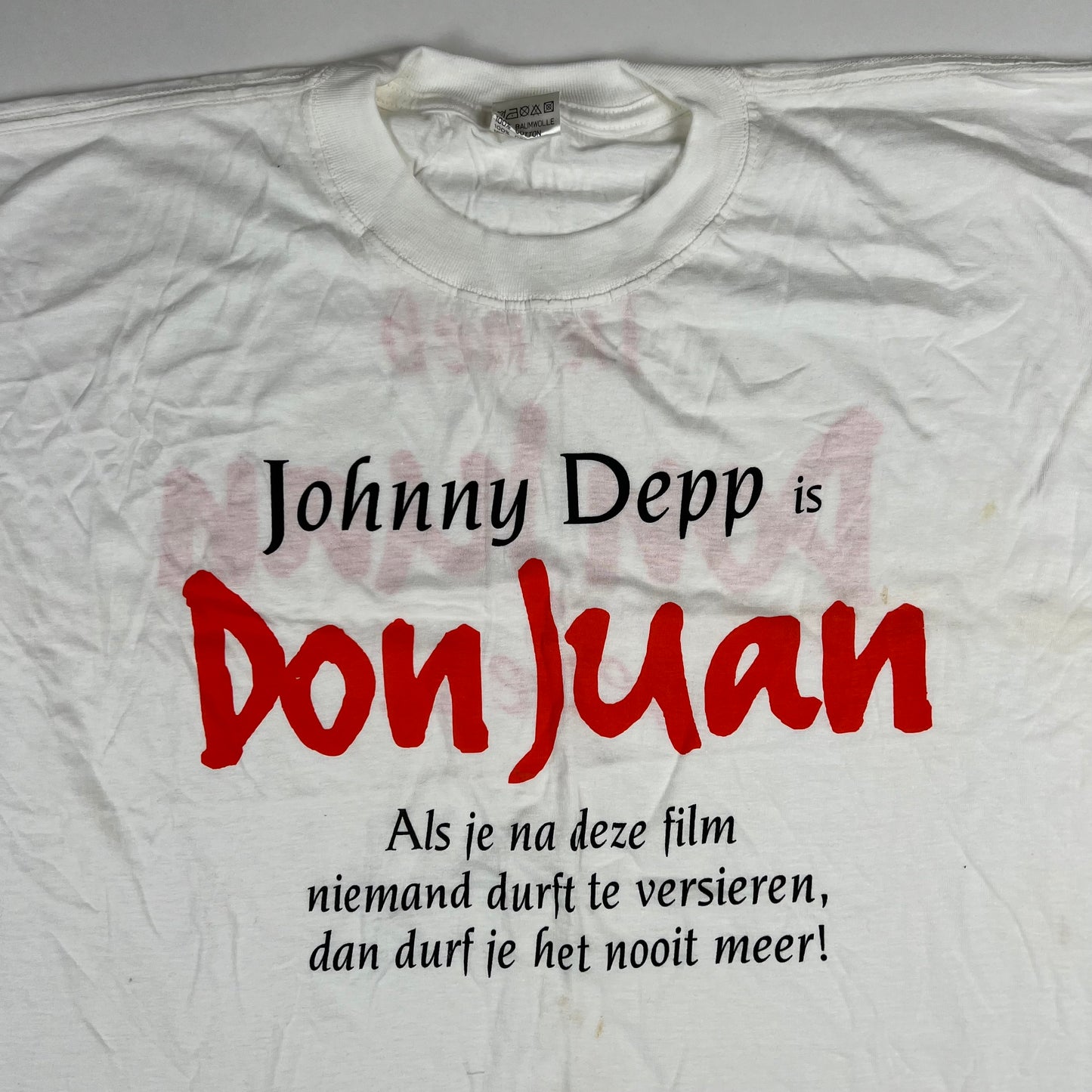 Vintage 1994 Johnny Depp Don Juan Shirt XL