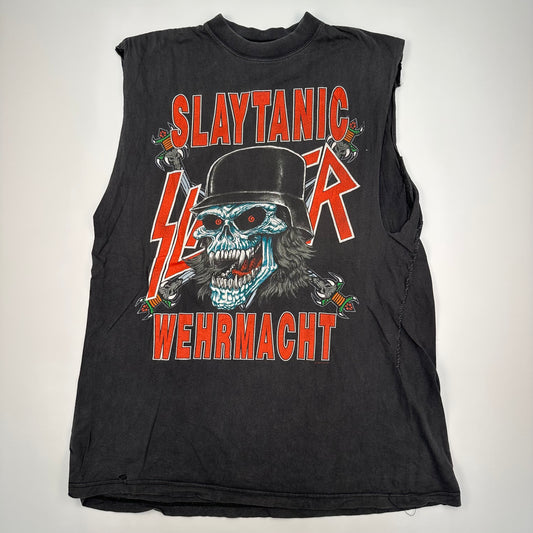 Vintage 1988 Slayer Sleeveless Shirt XL Slaytanic Wehrmact