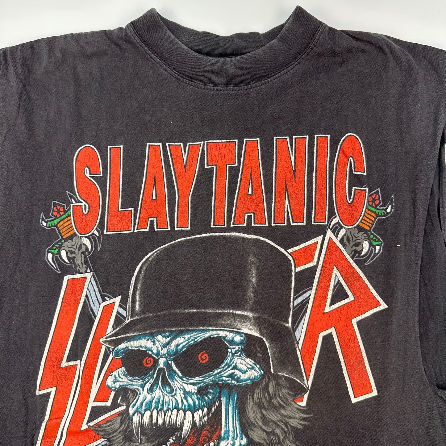 Vintage 1988 Slayer Sleeveless Shirt XL Slaytanic Wehrmact