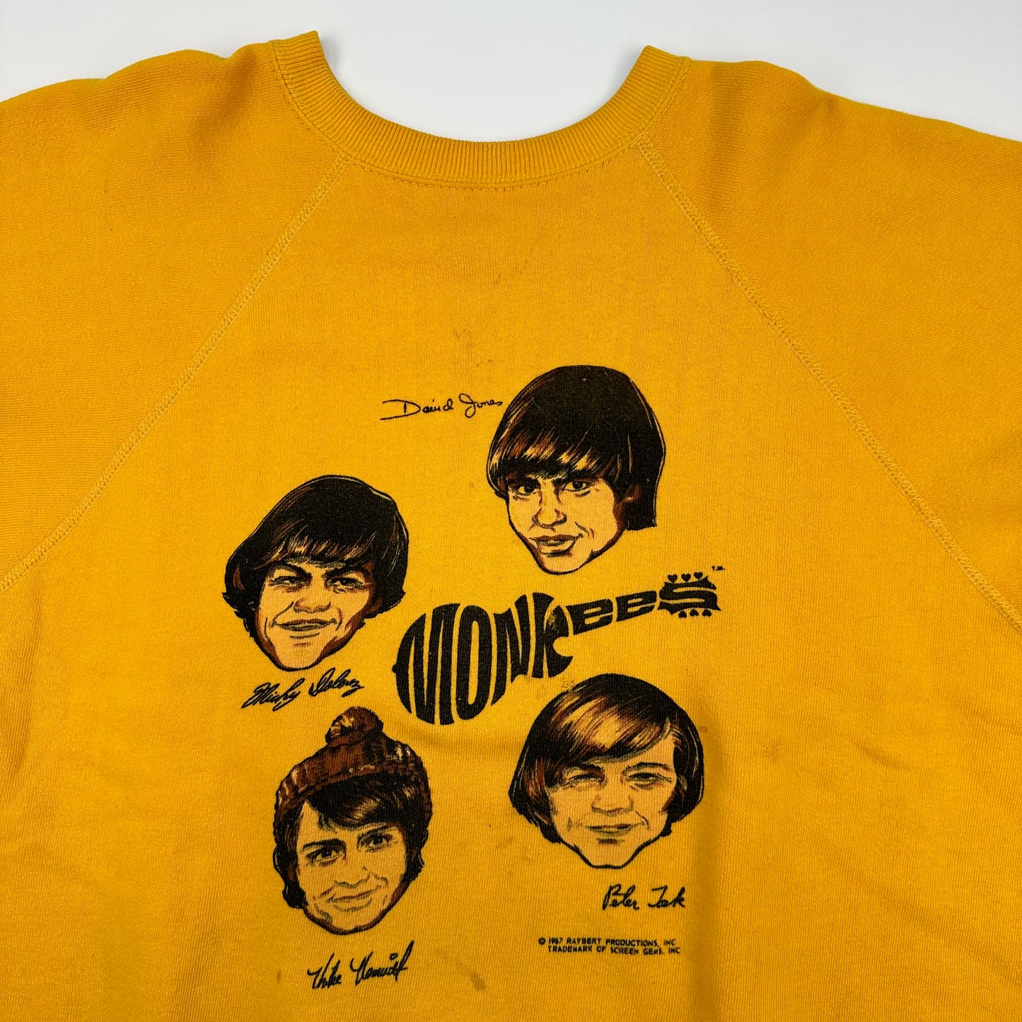 Vintage 1967 The Monkees Crewneck Sweatshirt Large