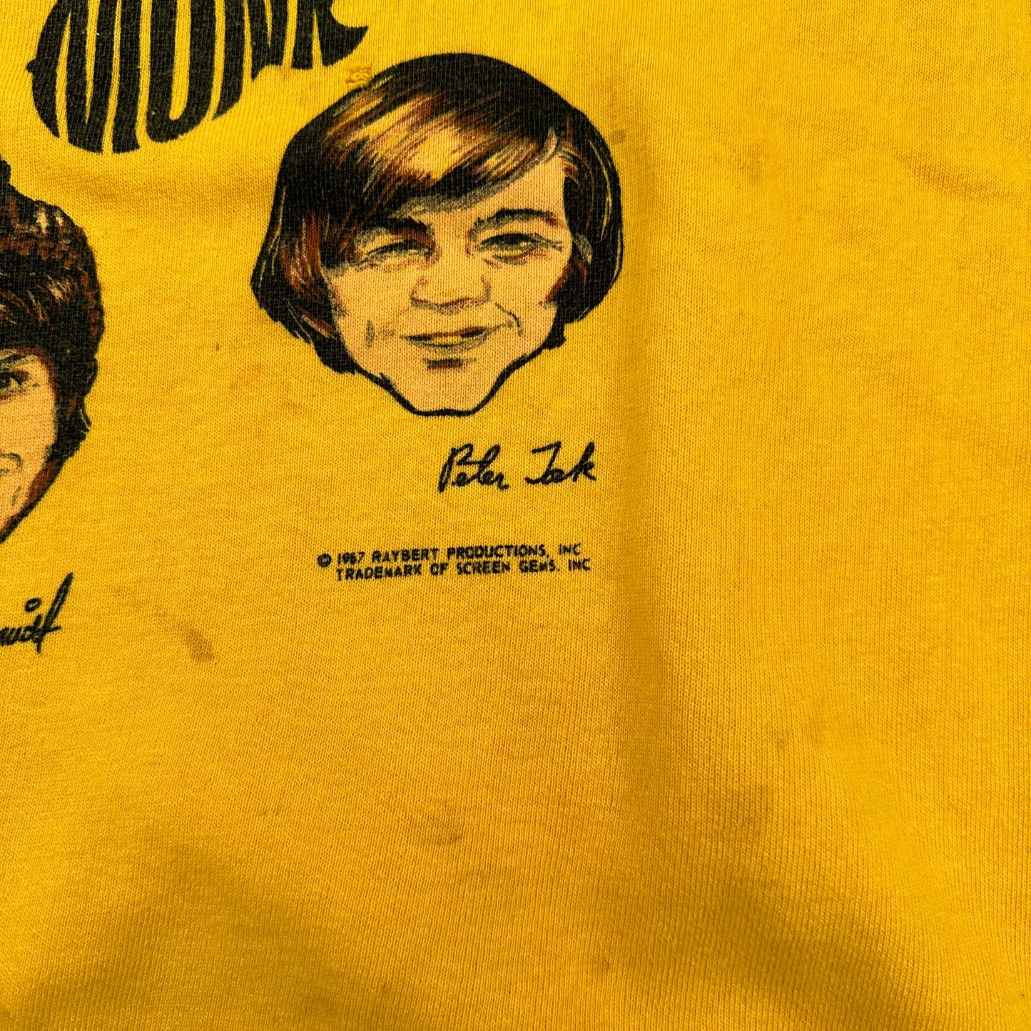 Vintage 1967 The Monkees Crewneck Sweatshirt Large