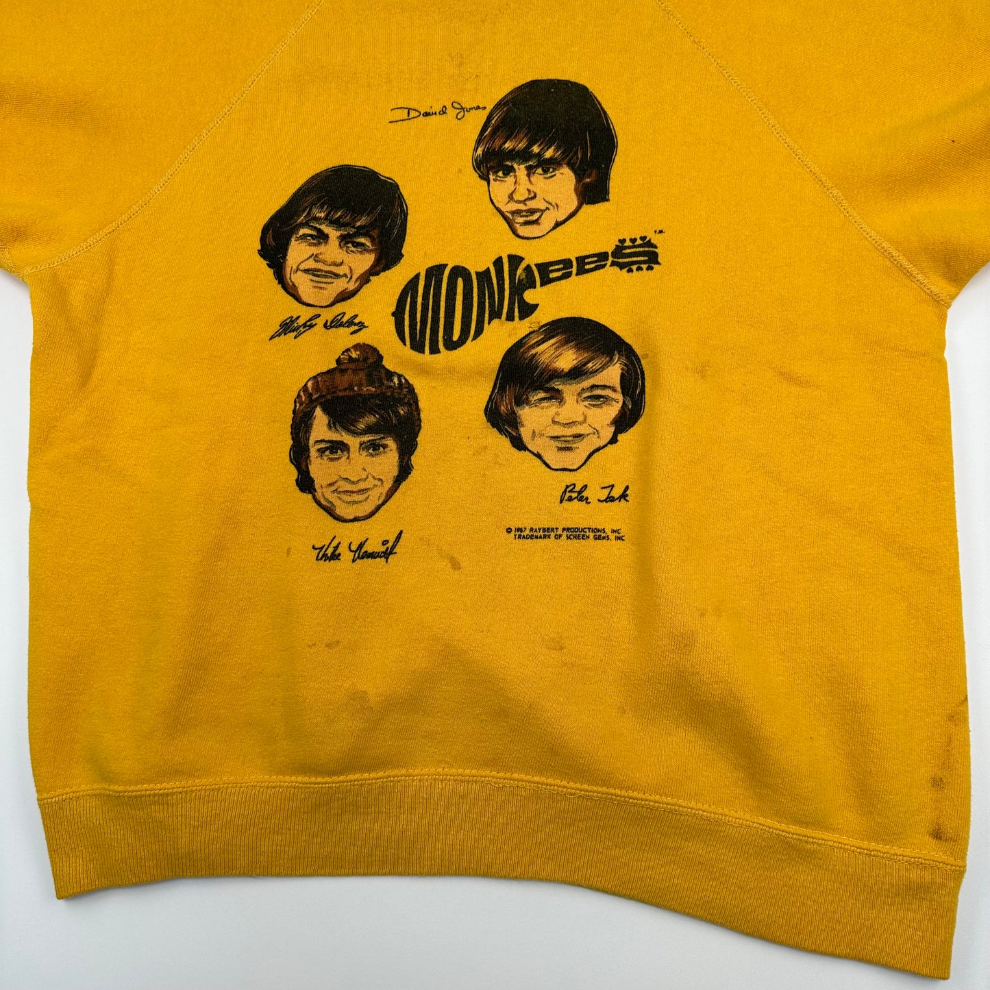 Vintage 1967 The Monkees Crewneck Sweatshirt Large