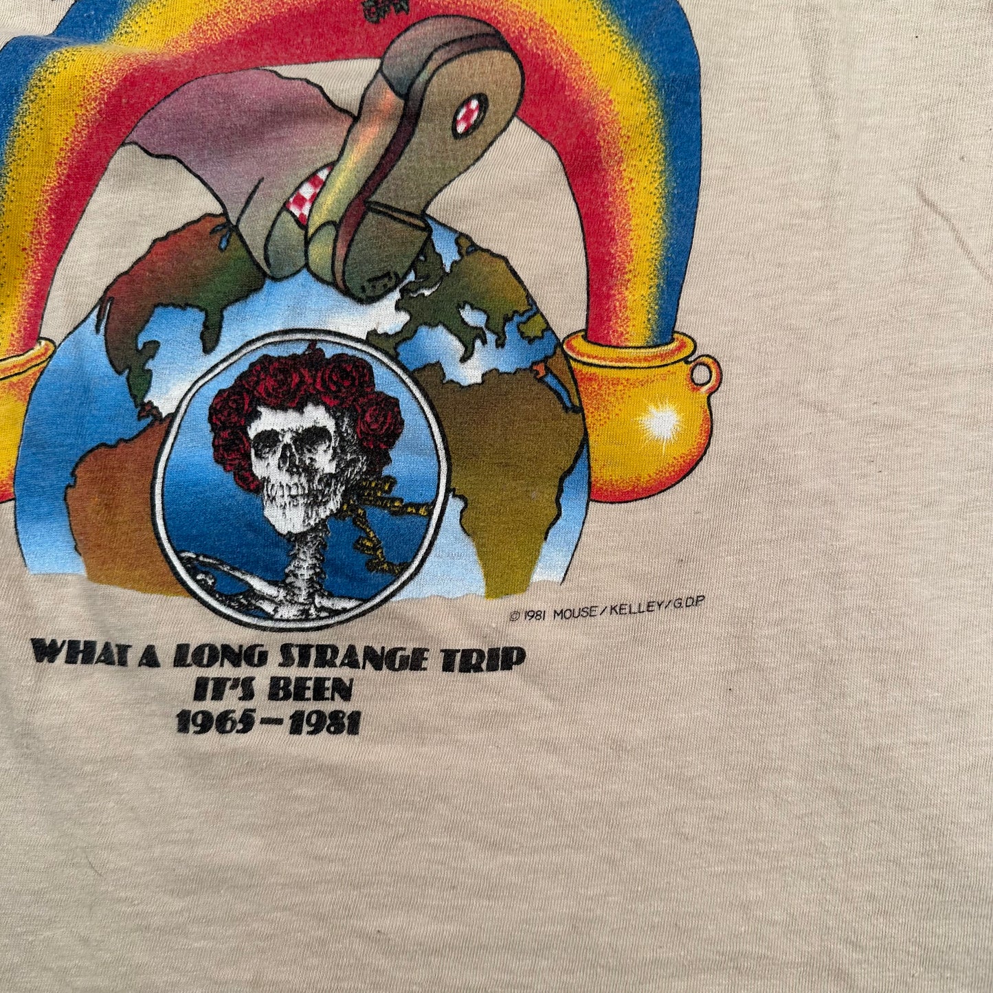 Vintage 1981 Grateful Dead Shirt Medium What A Long Strange Trip It's Been