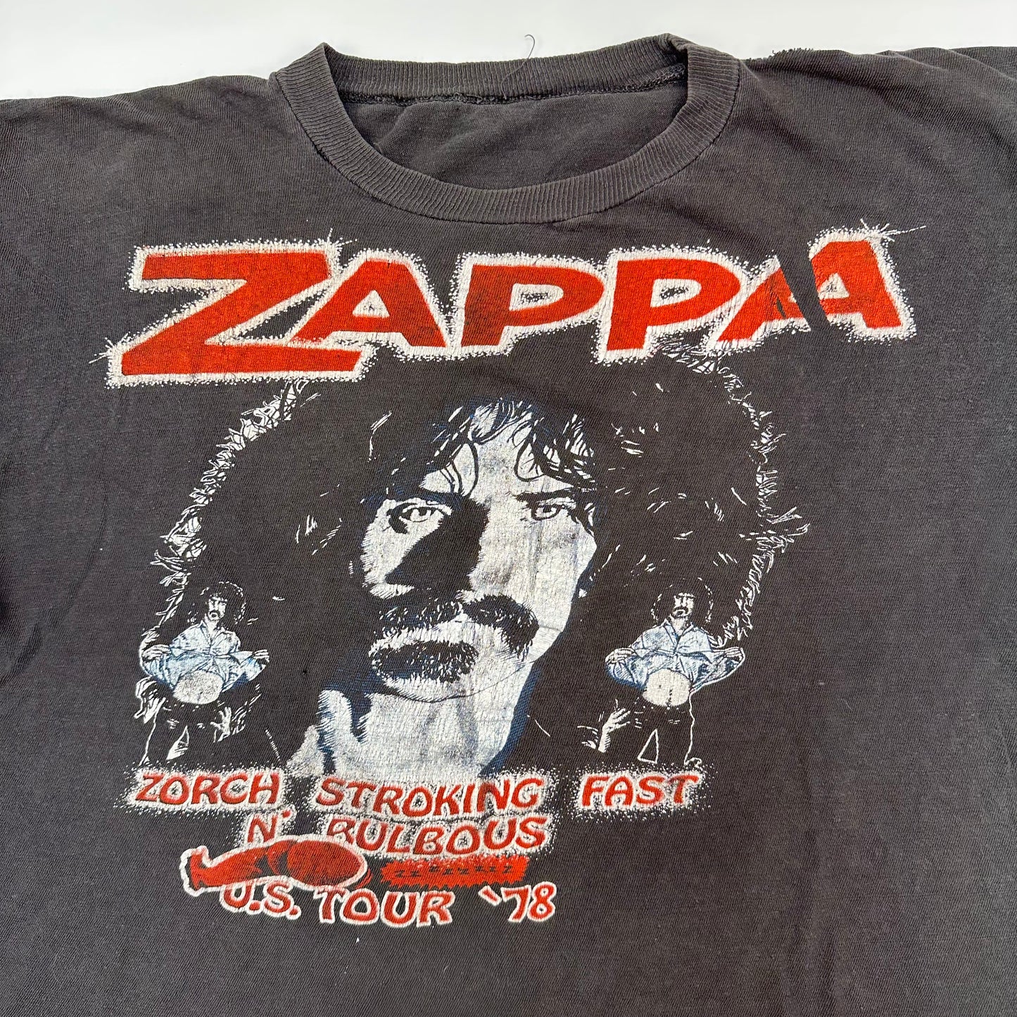 Vintage 1978 Frank Zappa Shirt Medium Zorch Stroking Fast