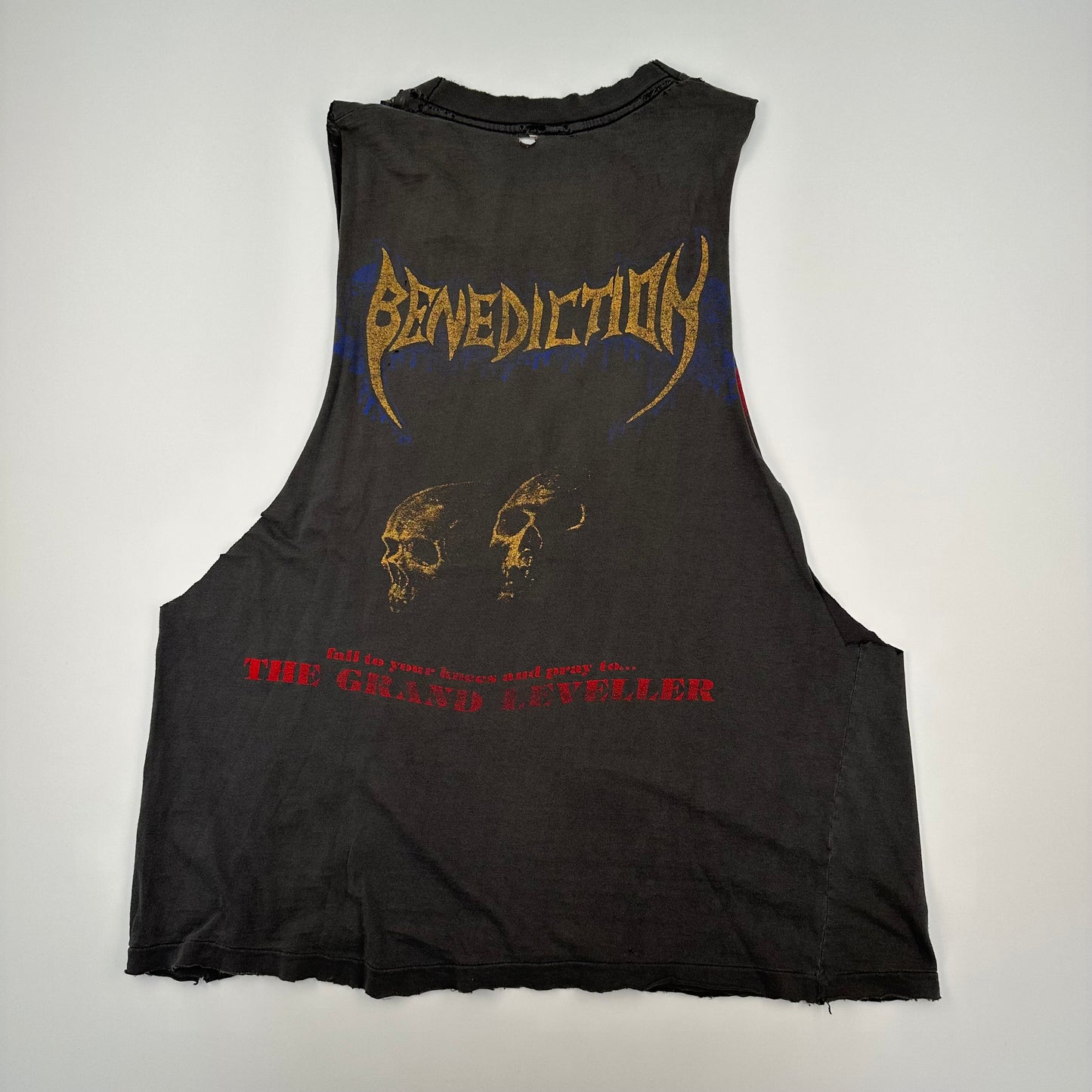 Vintage 90s Benediction Sleeveless Shirt Large The Grand Leveller