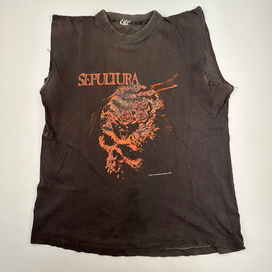 Vintage 1990 Sepultura Sleeveless Shirt Large