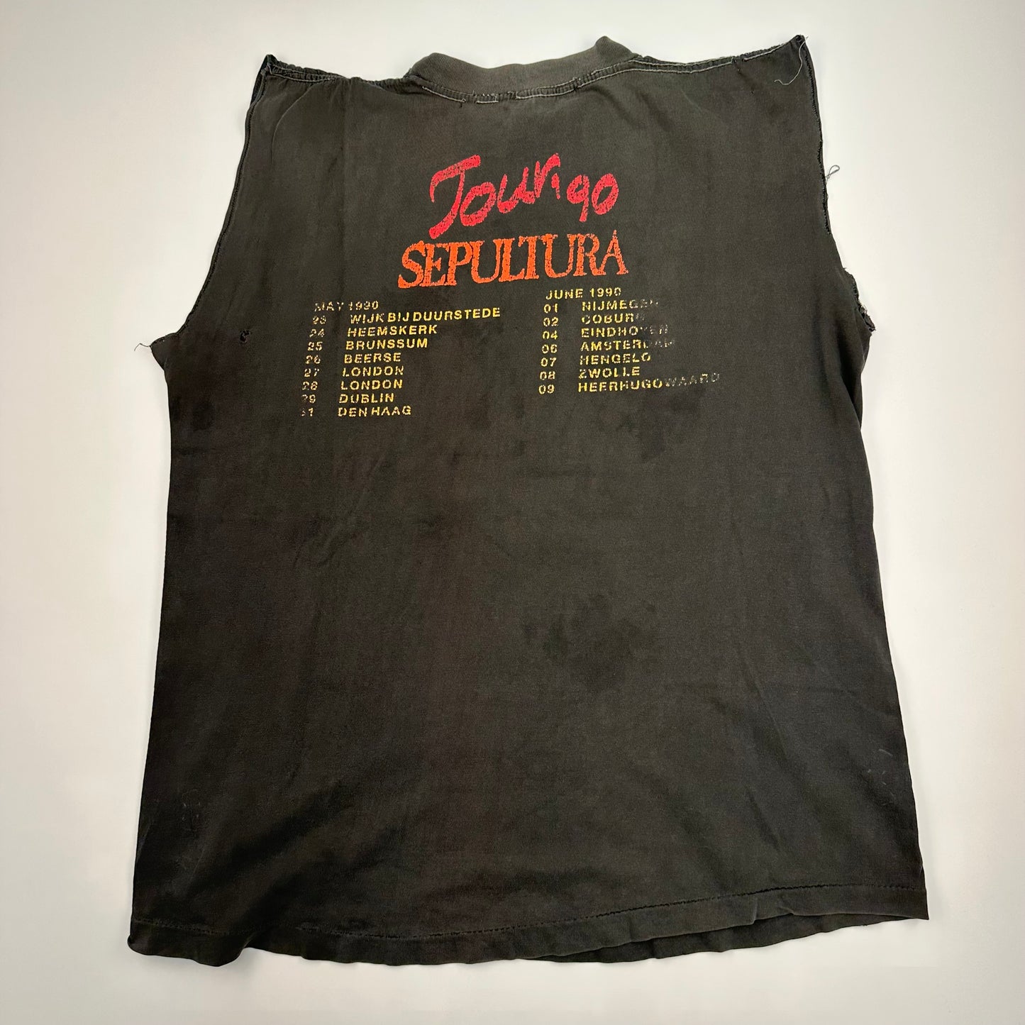 Vintage 1990 Sepultura Sleeveless Shirt Large