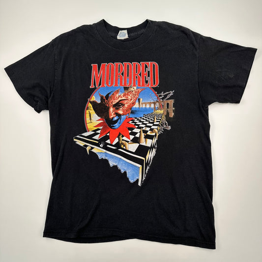 Vintage 1990 Mordred Shirt XL World Holiday Tour