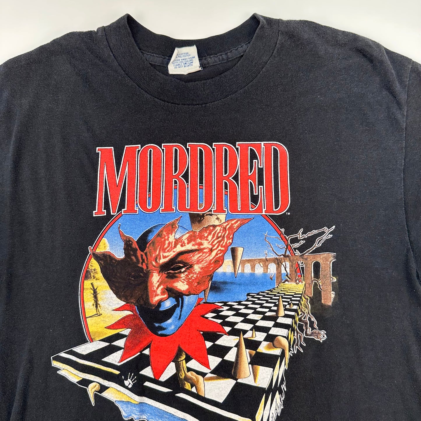 Vintage 1990 Mordred Shirt XL World Holiday Tour