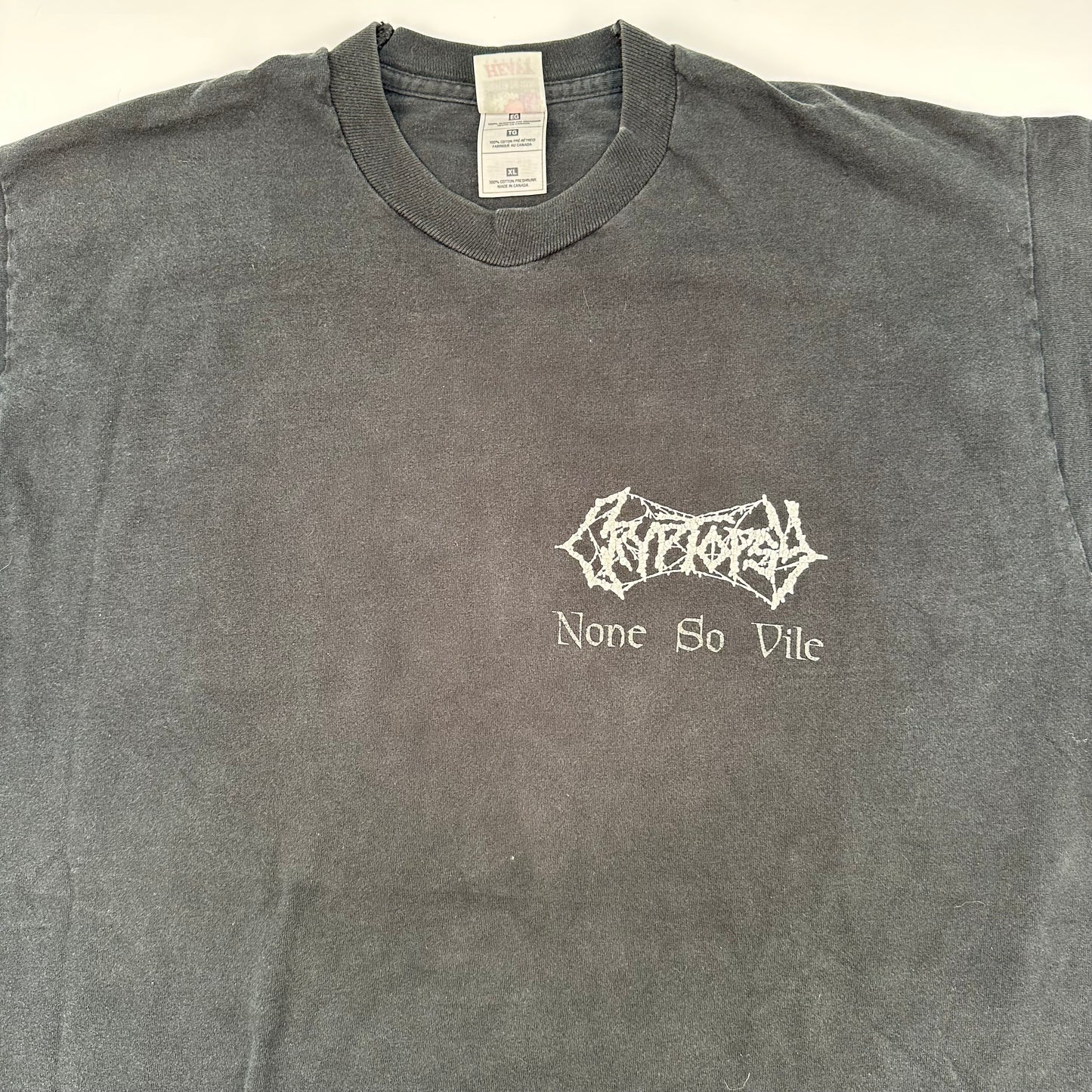 Vintage 90s Cryptopsy Shirt XL None So Vile