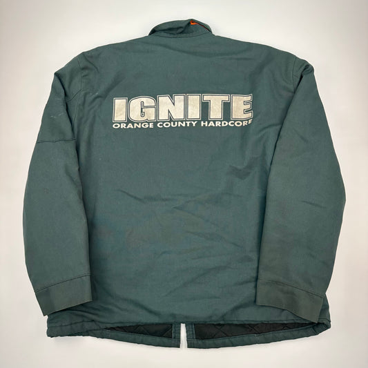 Vintage 90s Ignite Jacket Large Orange County Hardcore