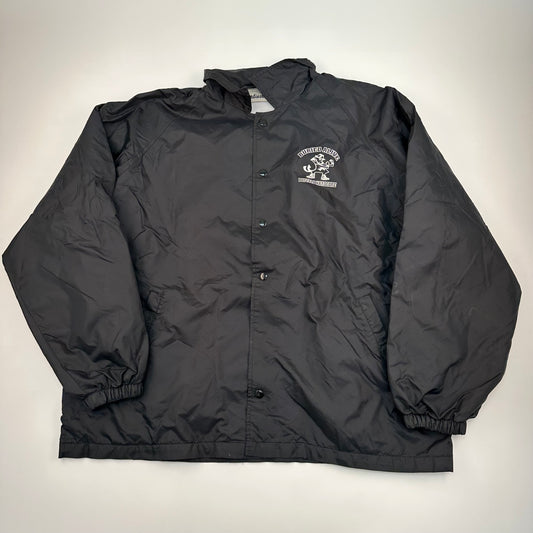 Vintage 90s Buried Alive Windbreaker Jacket XL Buffalo Hardcore