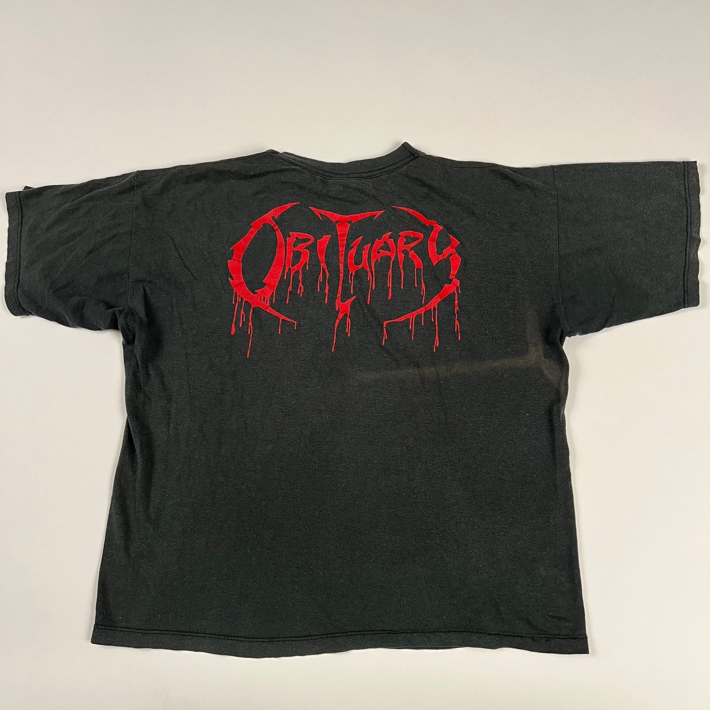 Vintage 1991 Obituary Shirt XL Cause Of Death