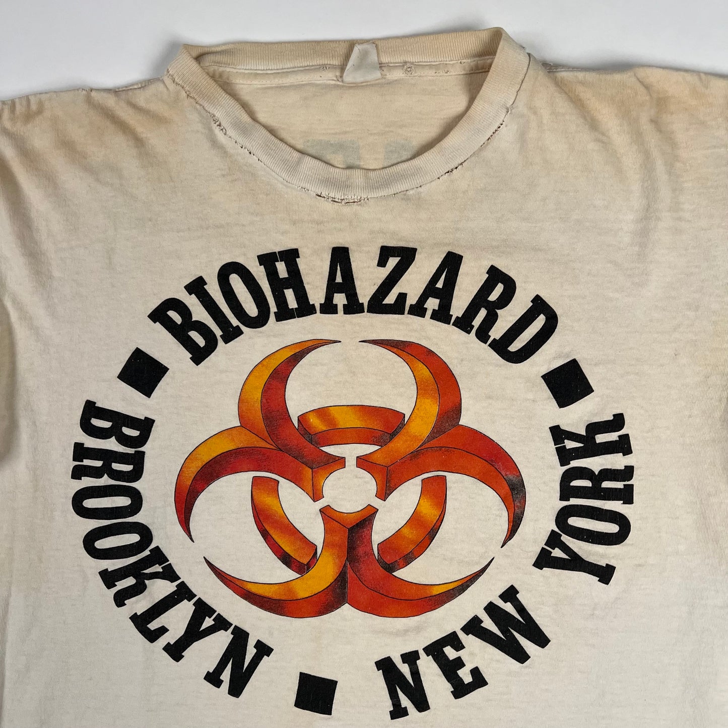 Vintage 1991 Biohazard Long Sleeve Shirt Large Survival Of The Fittest