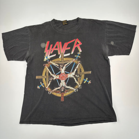 Vintage 1994 Slayer Shirt XL Circle Of Beliefs