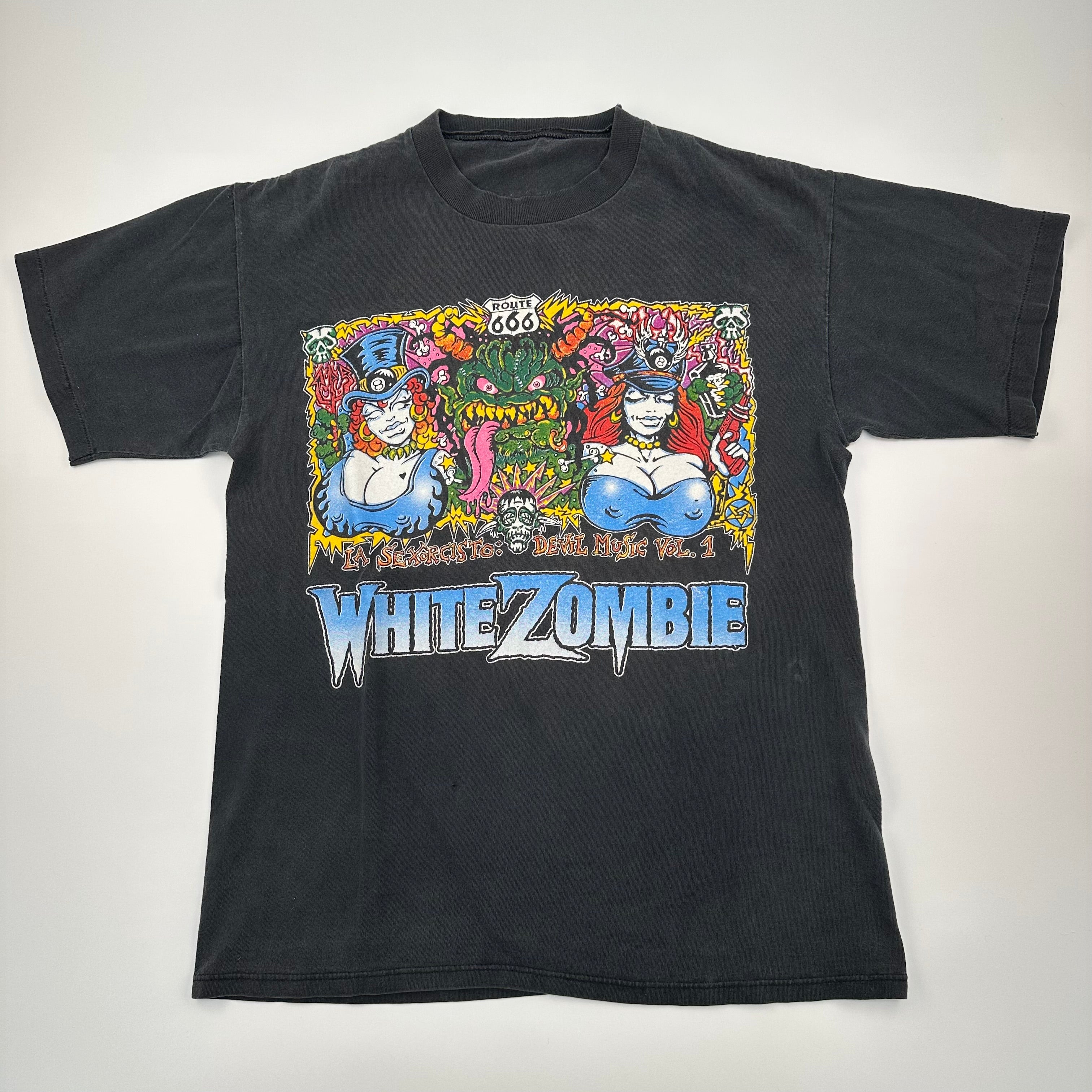 Vintage 1992 White Zombie Shirt Large La Sexorcisto – Madd Vintage