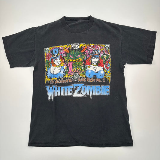 Vintage 1992 White Zombie Shirt Large La Sexorcisto