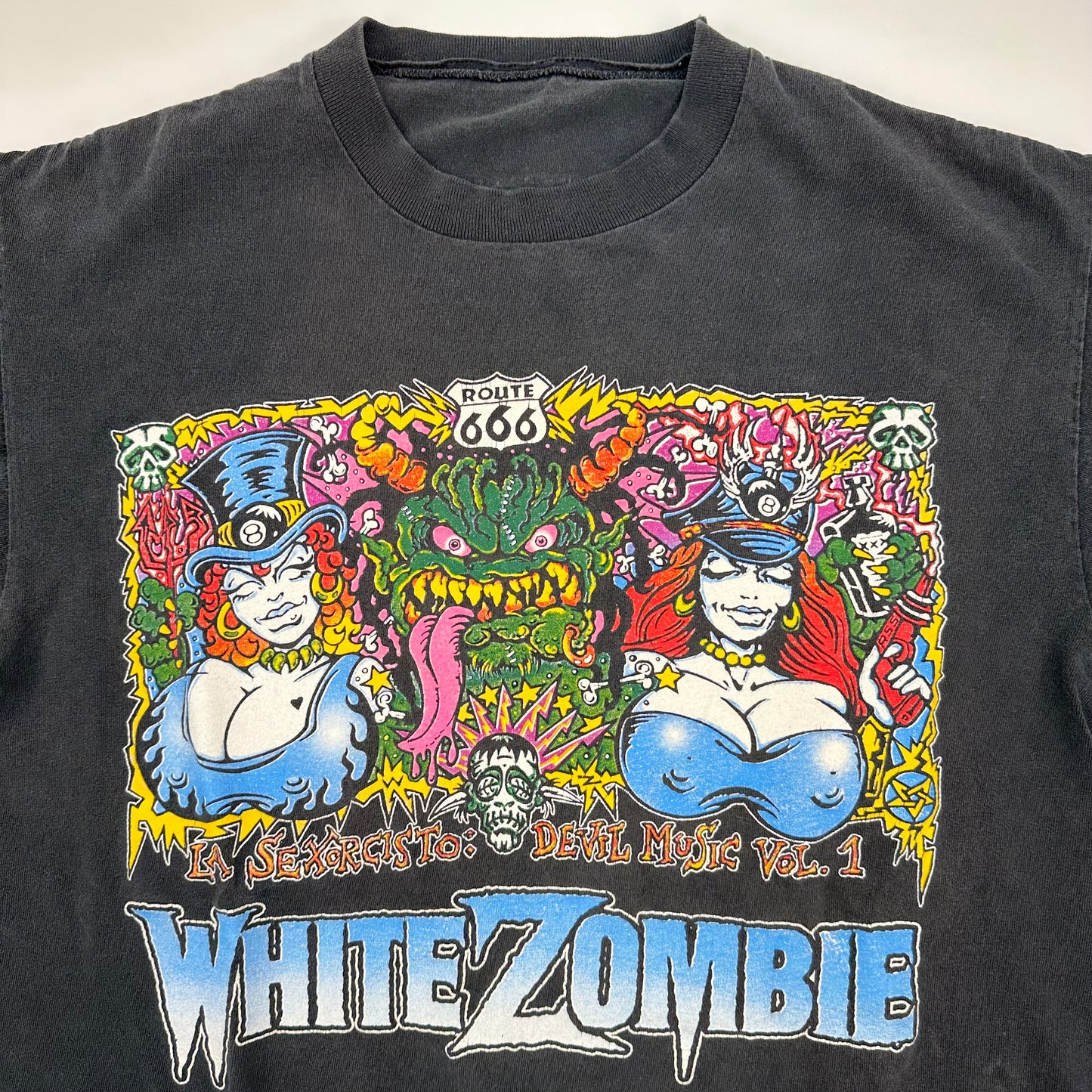 Vintage 1992 White Zombie Shirt Large La Sexorcisto