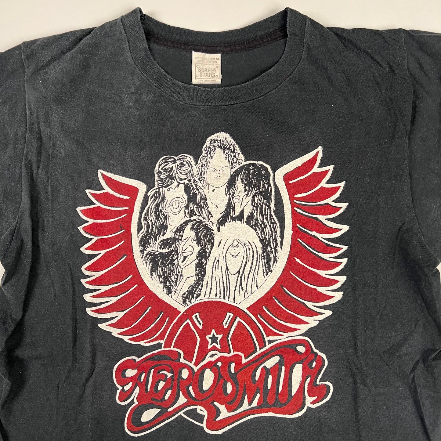 Vintage 80s Aerosmith Shirt XL Draw The Line