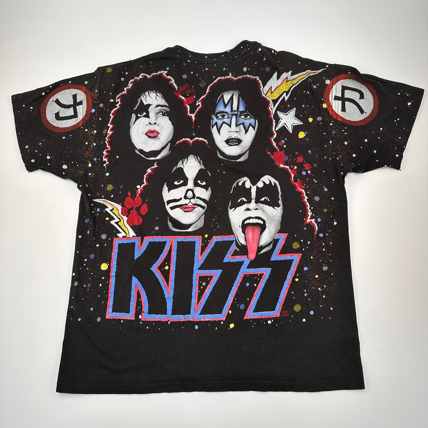 Vintage 1992 Kiss Shirt XL All Over Print