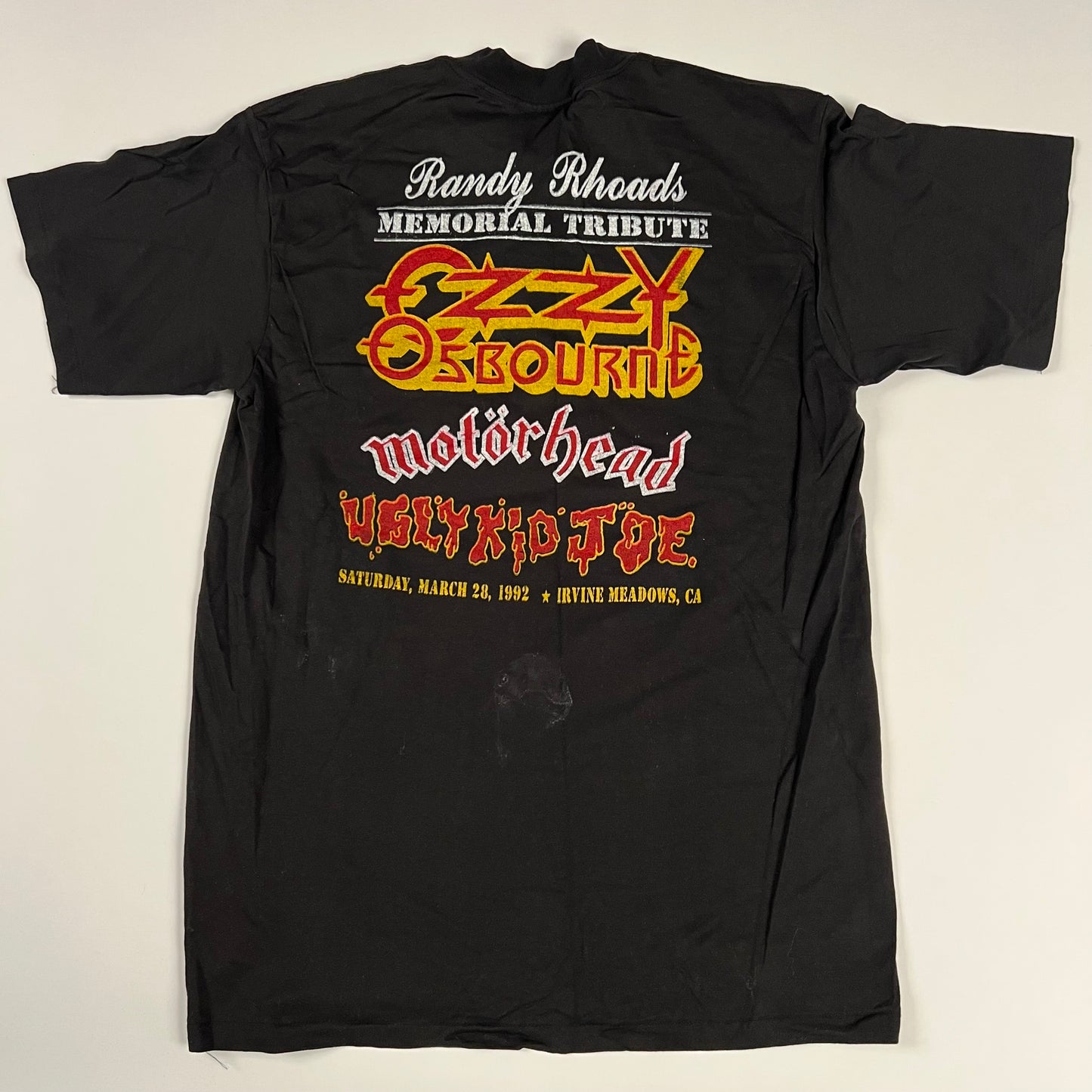 Vintage 1992 Ozzy Osbourne Shirt XL No More Tears Randy Rhoads Memorial Tribute