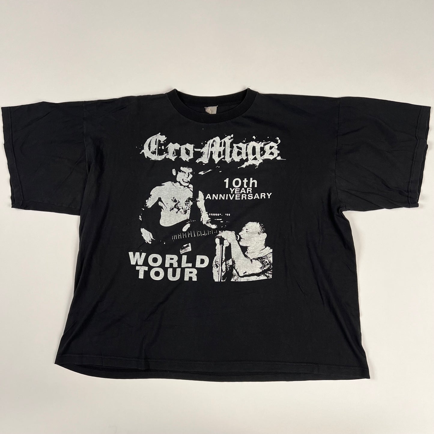 Vintage 90s Cro-Mags Shirt XL 10th Year Anniversary Tour