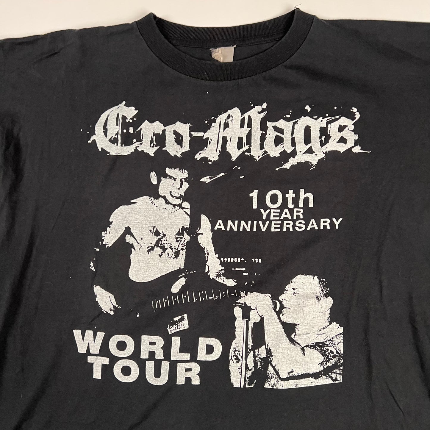 Vintage 90s Cro-Mags Shirt XL 10th Year Anniversary Tour