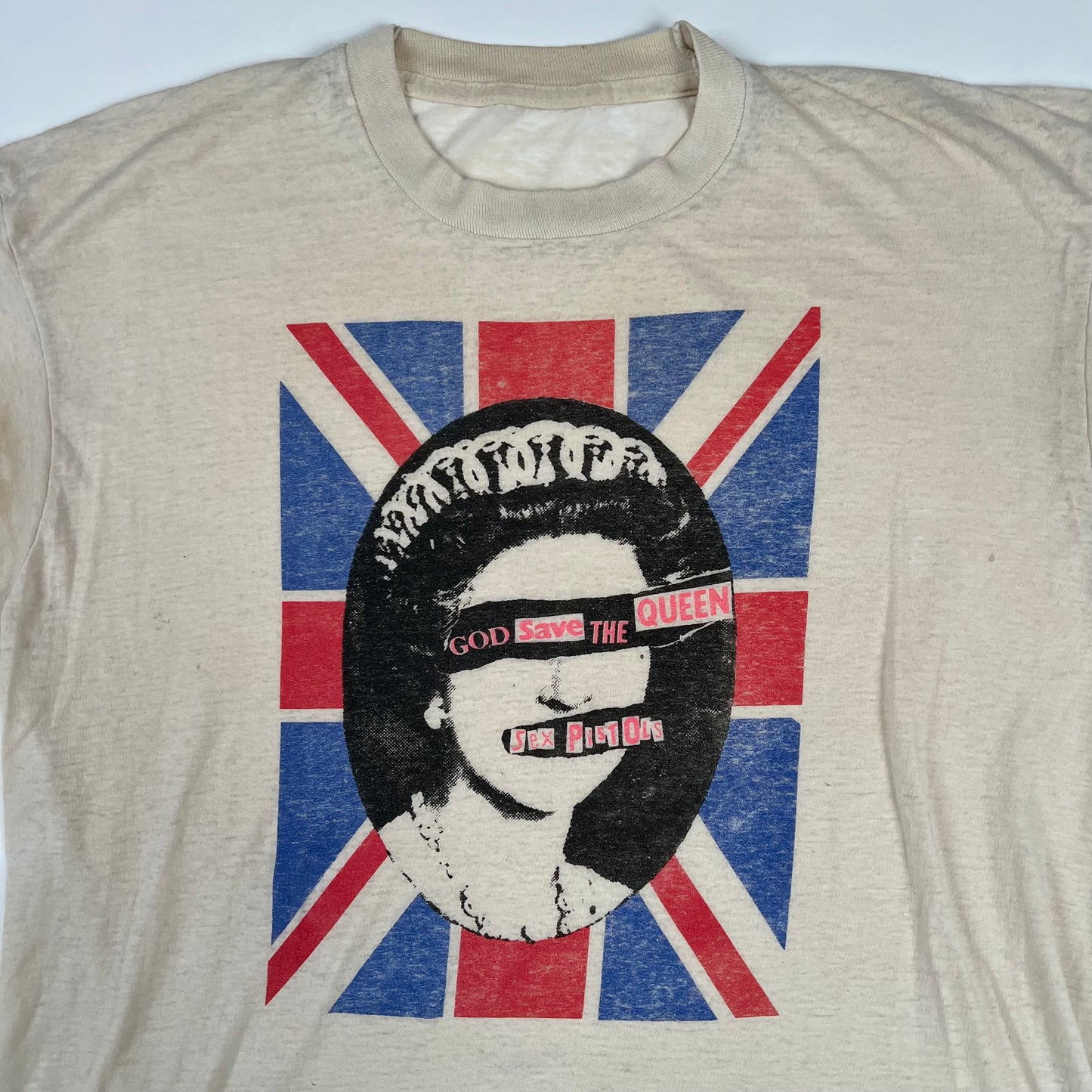 Vintage 80s Sex Pistols Shirt Large God Save The Queen