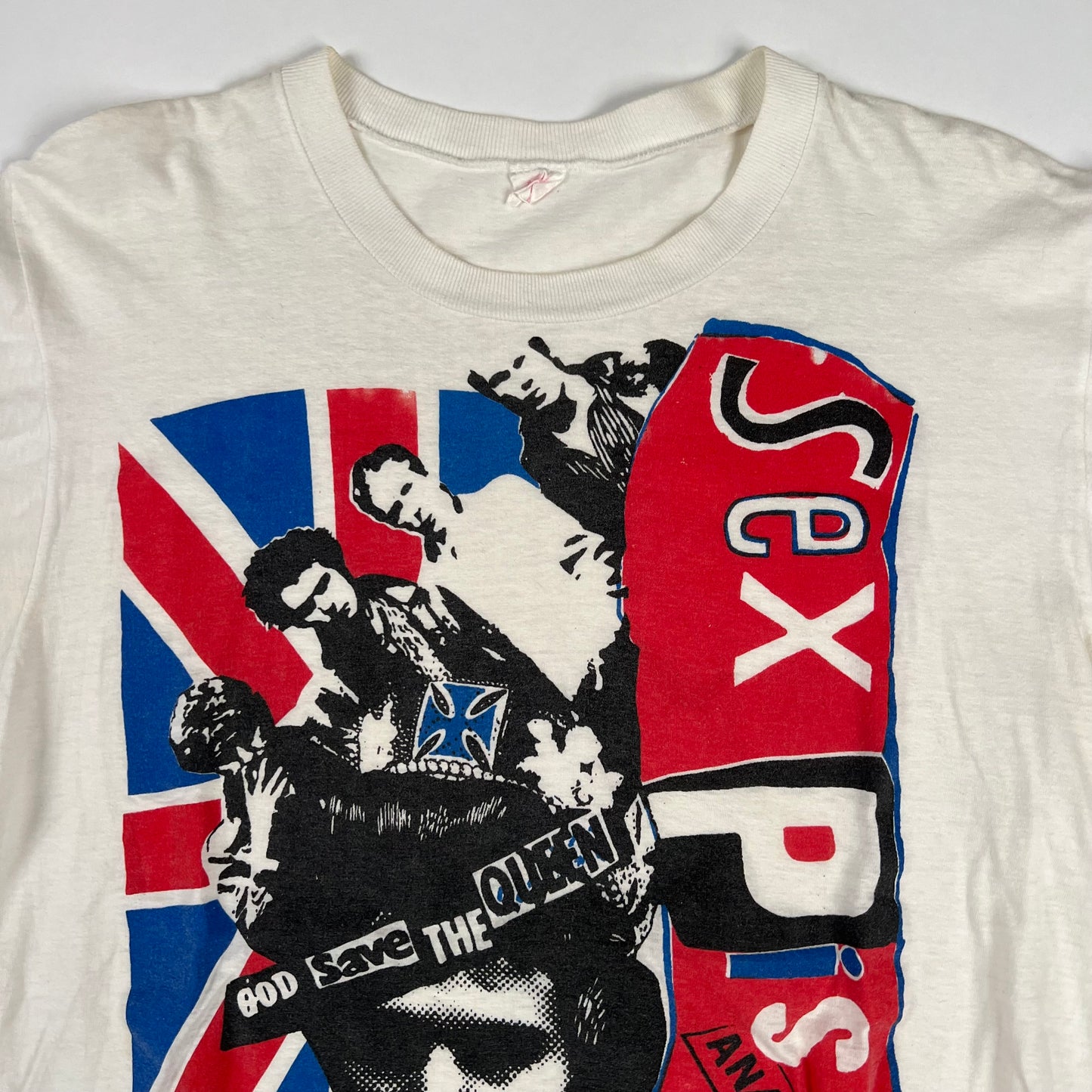 Vintage 80s Sex Pistols Shirt Medium God Save The Queen