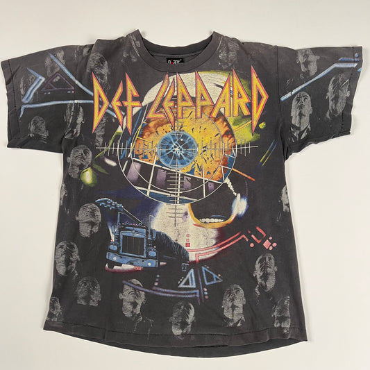 Vintage 1992 Def Leppard Shirt XL All Over Print