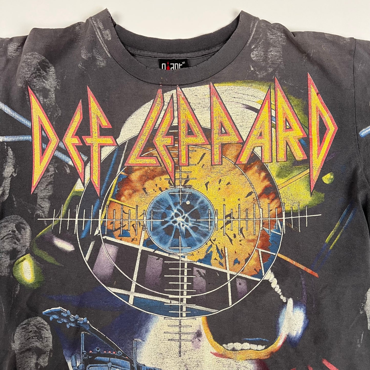 Vintage 1992 Def Leppard Shirt XL All Over Print