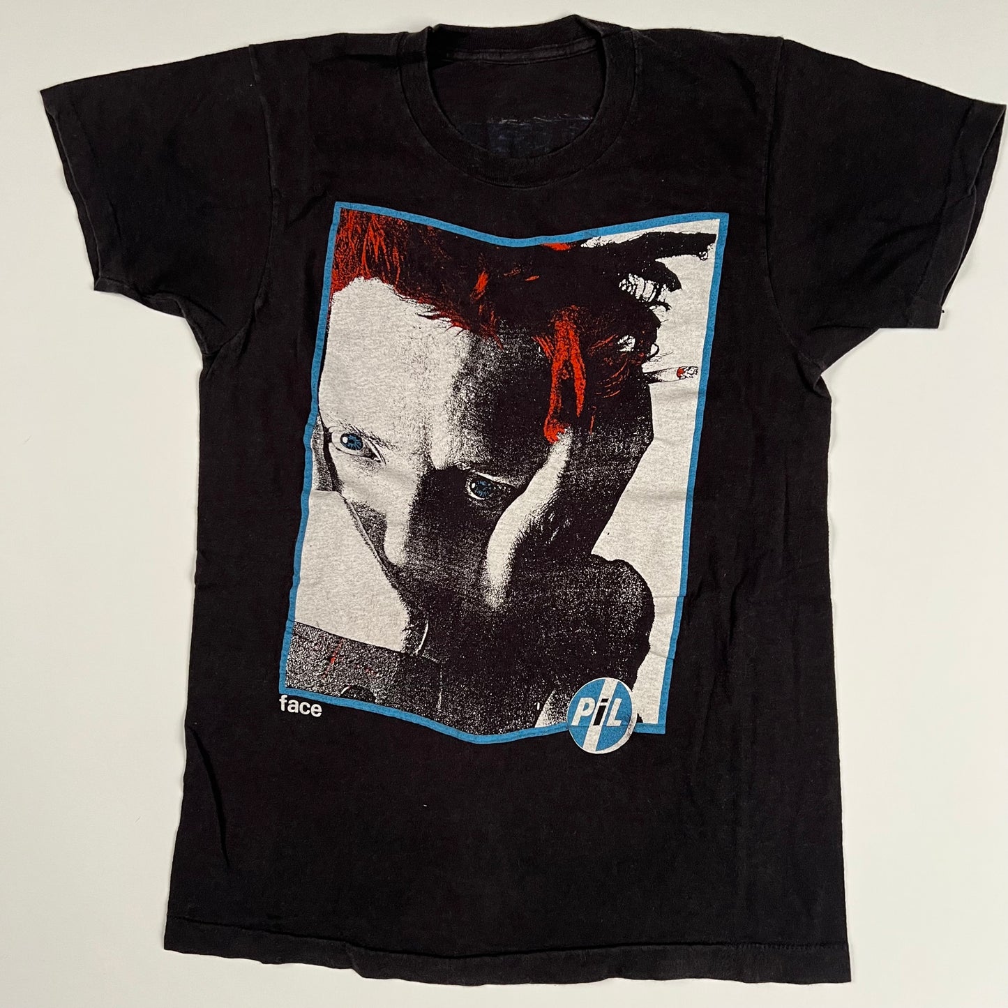 Vintage 80s Public Image Ltd Shirt Medium Black Tour Teeshirt