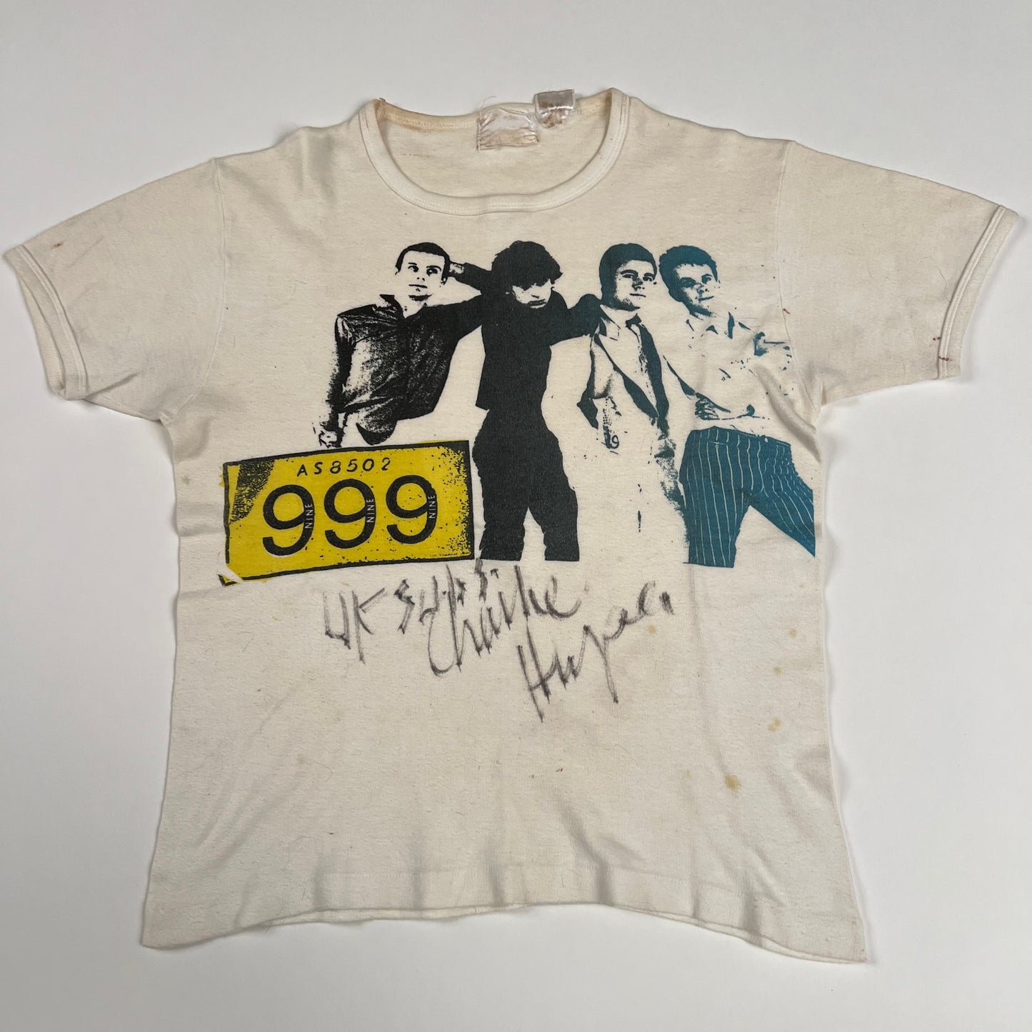 Vintage 70s 999 Shirt Medium Autographed