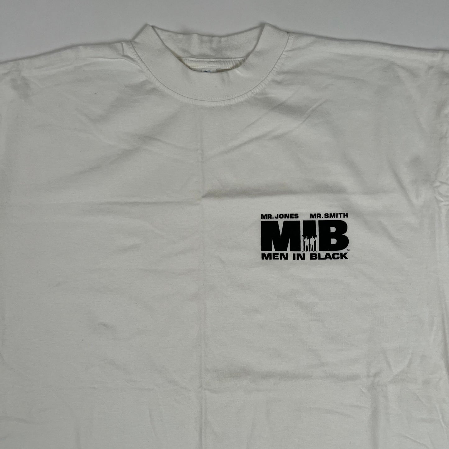 Vintage 90s Men In Black Shirt MIB XL