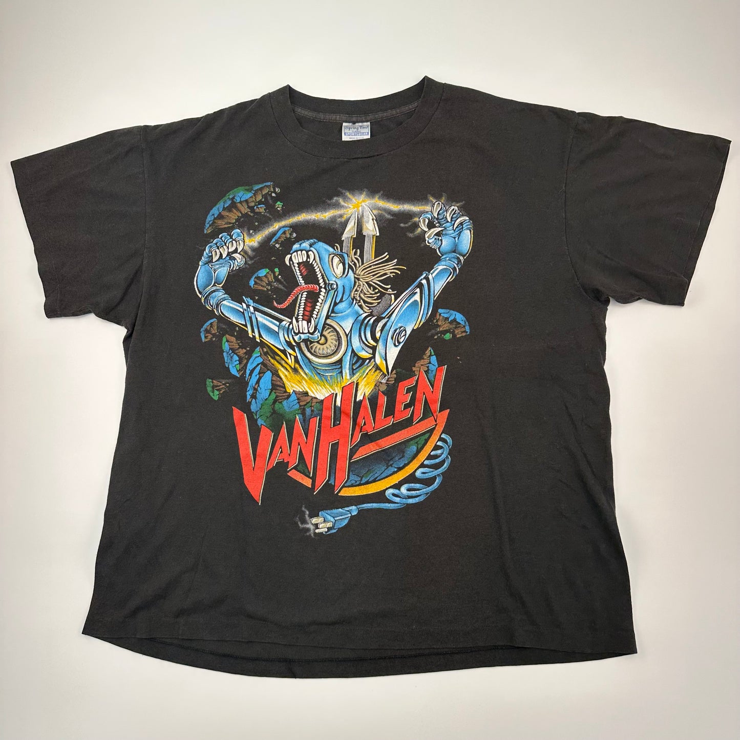 Vintage 1989 Van Halen Shirt XL Kicks Ass