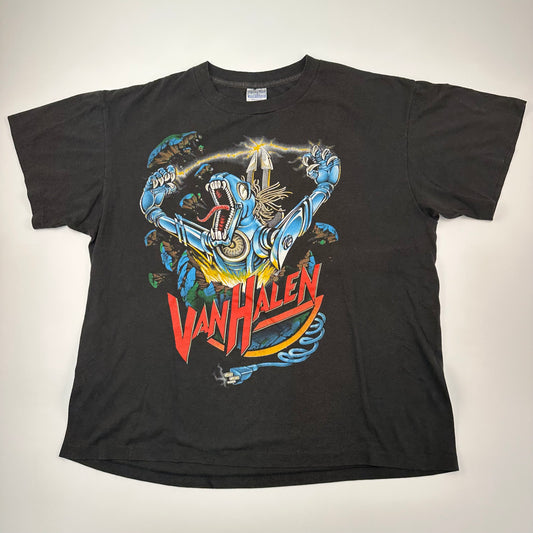 Vintage 1989 Van Halen Shirt XL Kicks Ass