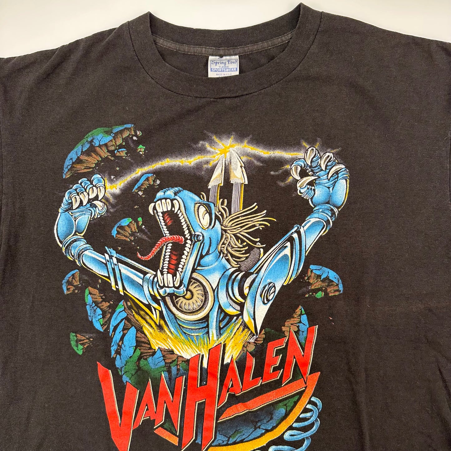 Vintage 1989 Van Halen Shirt XL Kicks Ass