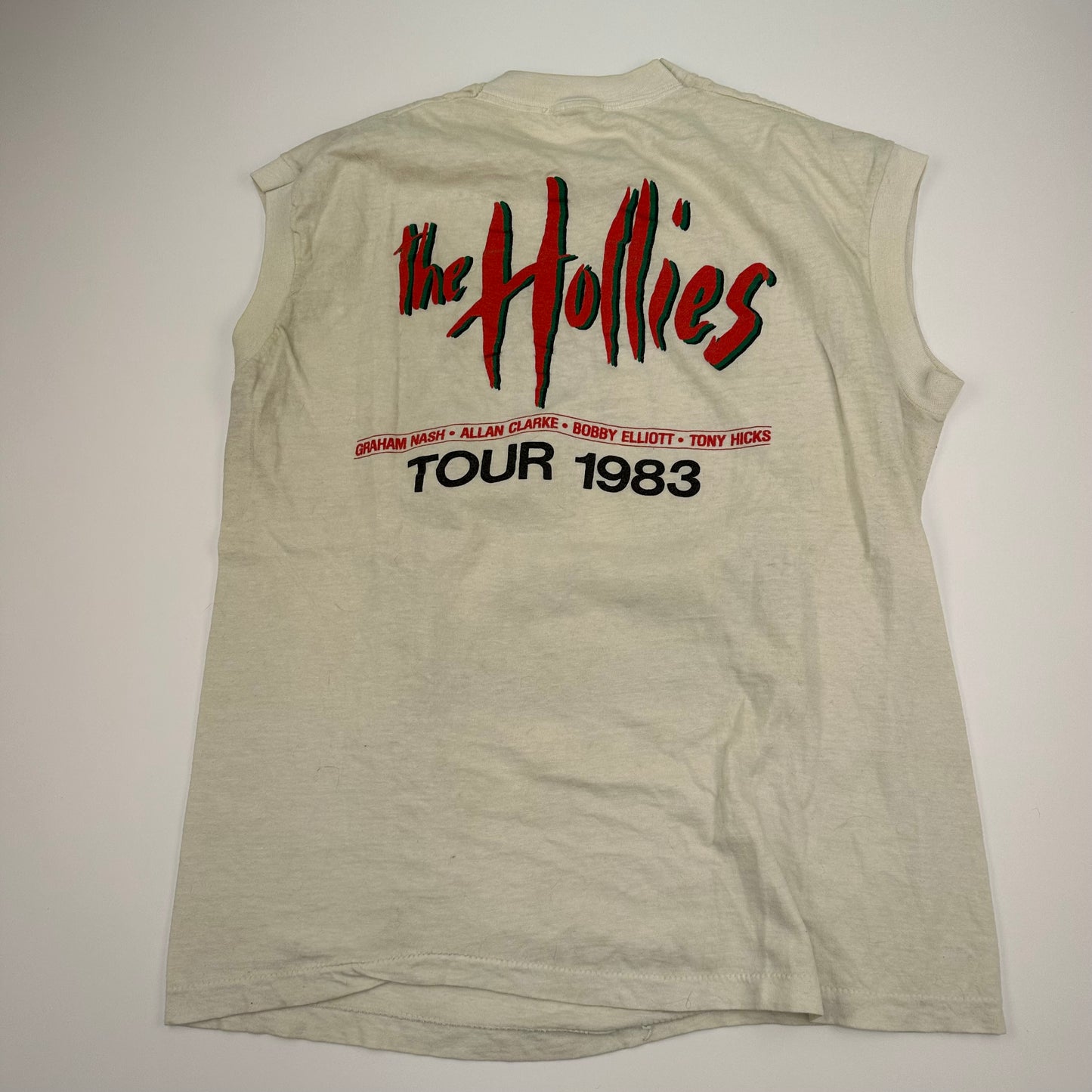 Vintage 1983 The Hollies Sleeveless Shirt XL